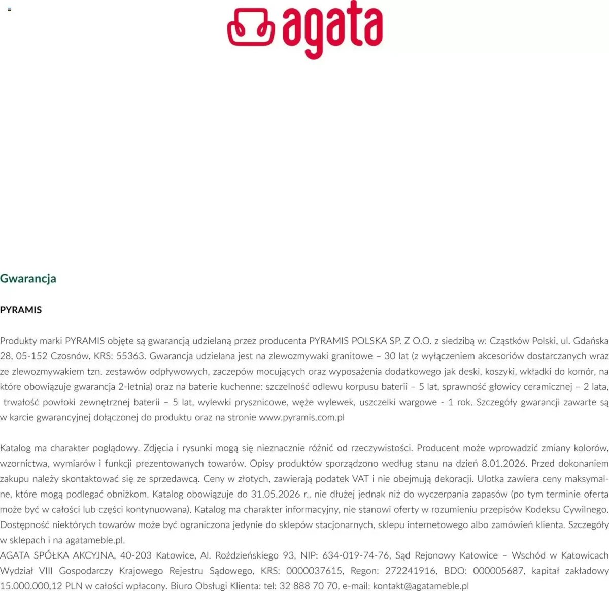 Strona 8 z gazetki Agata Meble