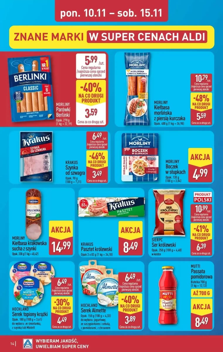 Strona 14 z gazetki Aldi
