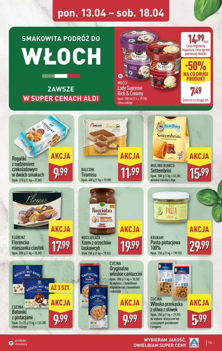 Strona 15 z gazetki Aldi