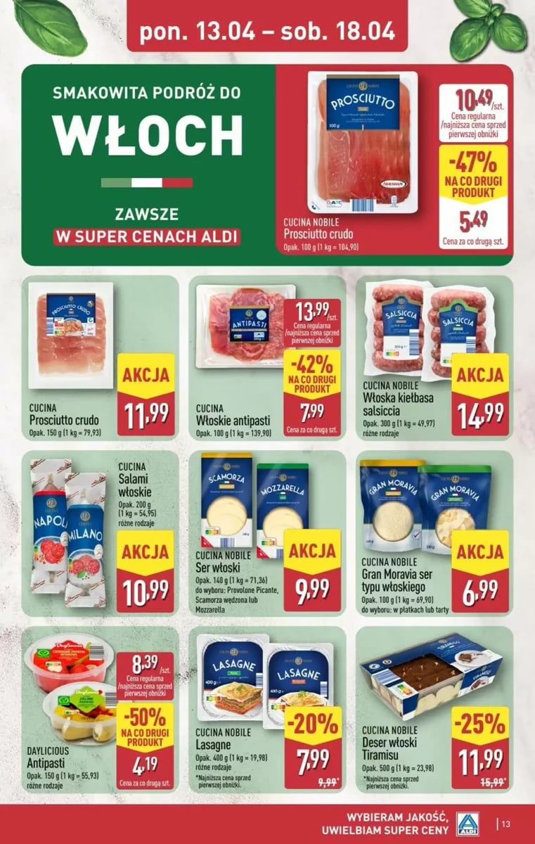Strona 13 z gazetki Aldi