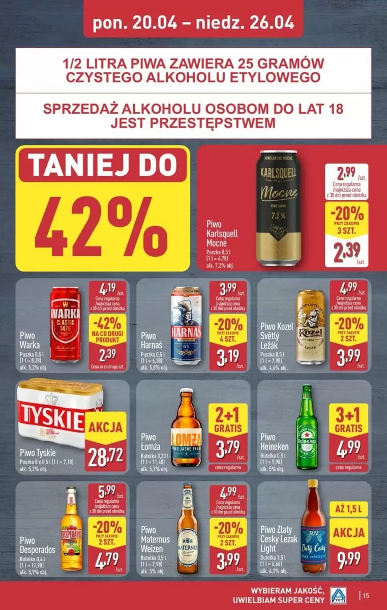 Strona 15 z gazetki Aldi