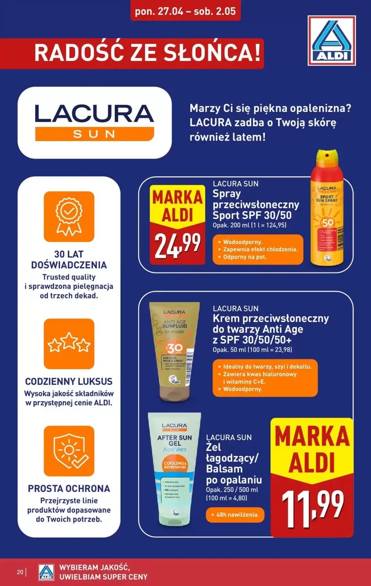 Strona 20 z gazetki Aldi