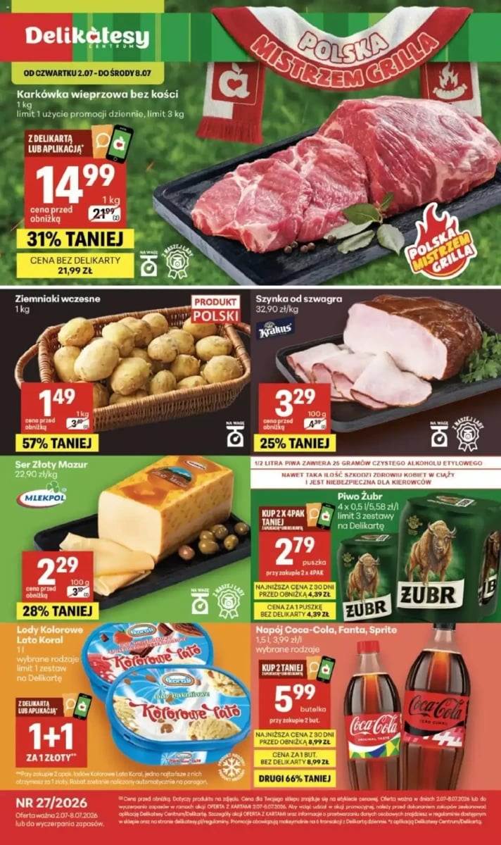 Strona 1 z gazetki Delikatesy Centrum