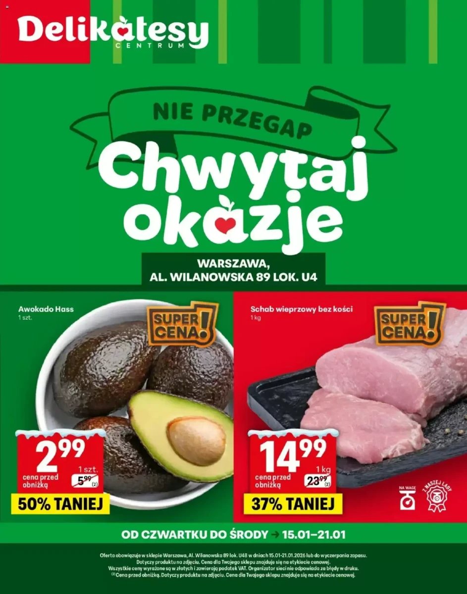 Strona 1 z gazetki Delikatesy Centrum