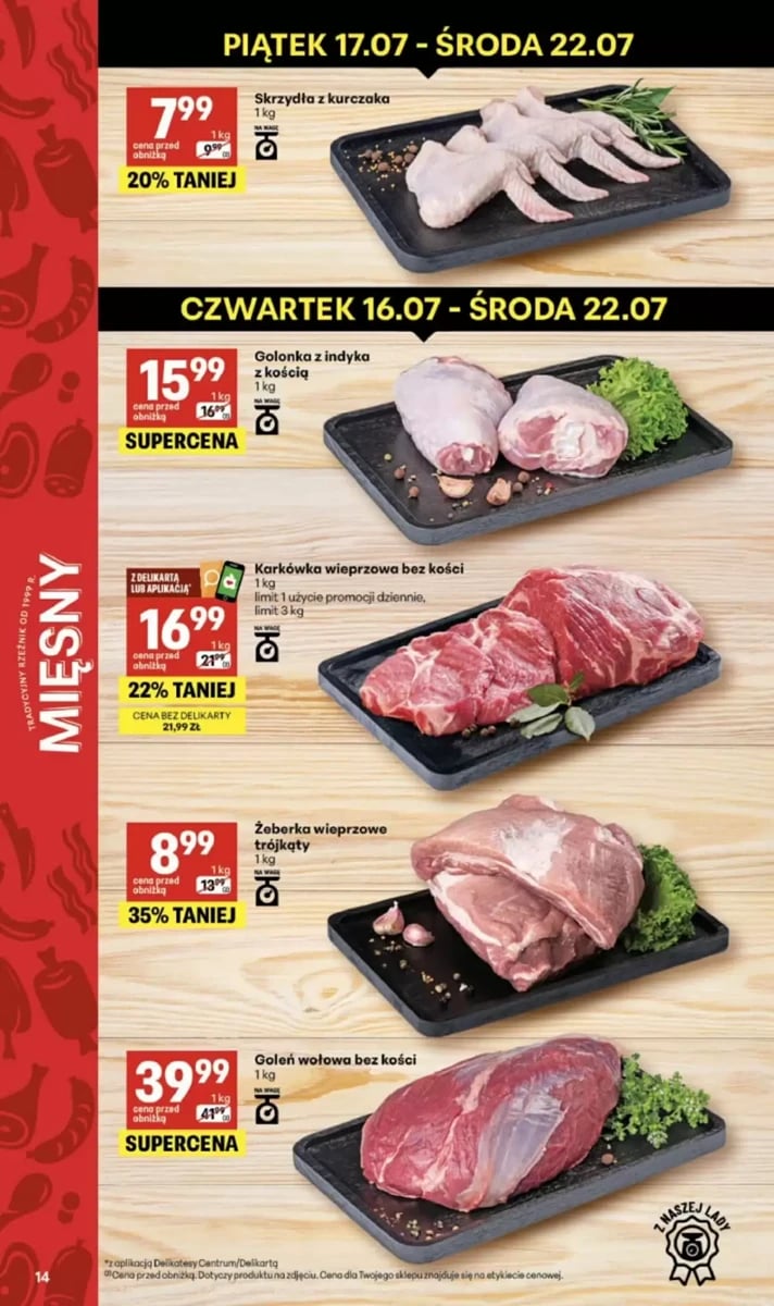 Strona 14 z gazetki Delikatesy Centrum