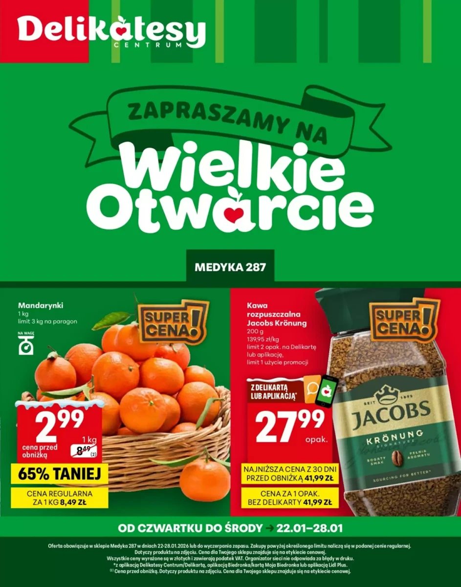 Strona 1 z gazetki Delikatesy Centrum