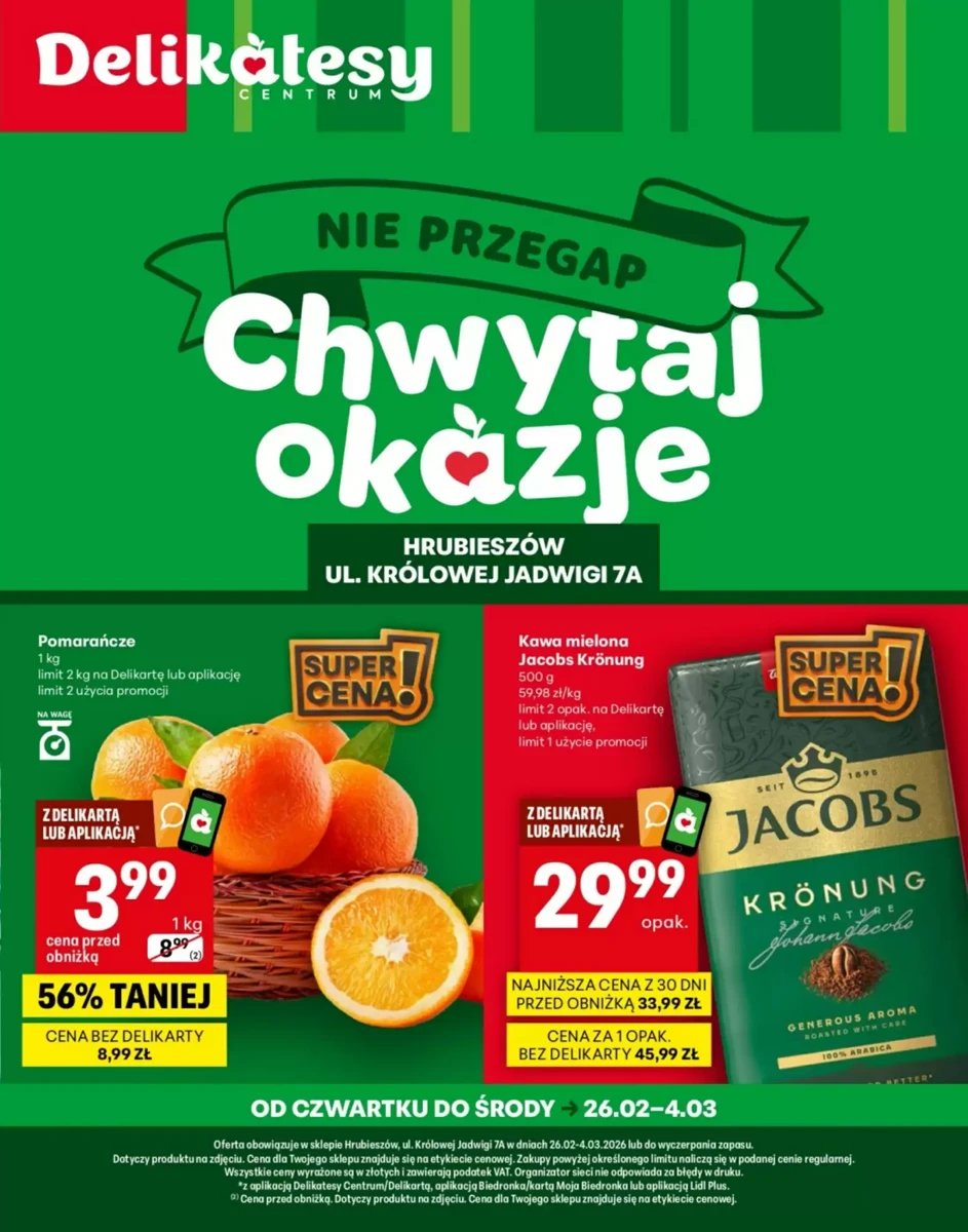 Strona 1 z gazetki Delikatesy Centrum