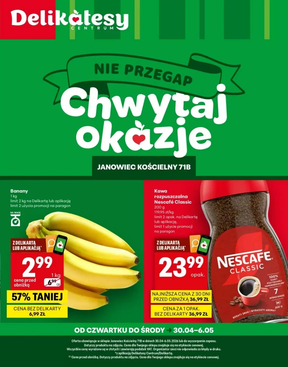 Strona 1 z gazetki Delikatesy Centrum