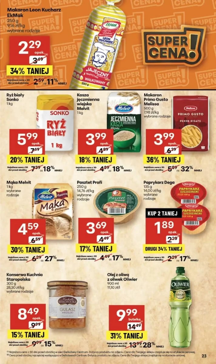 Strona 23 z gazetki Delikatesy Centrum