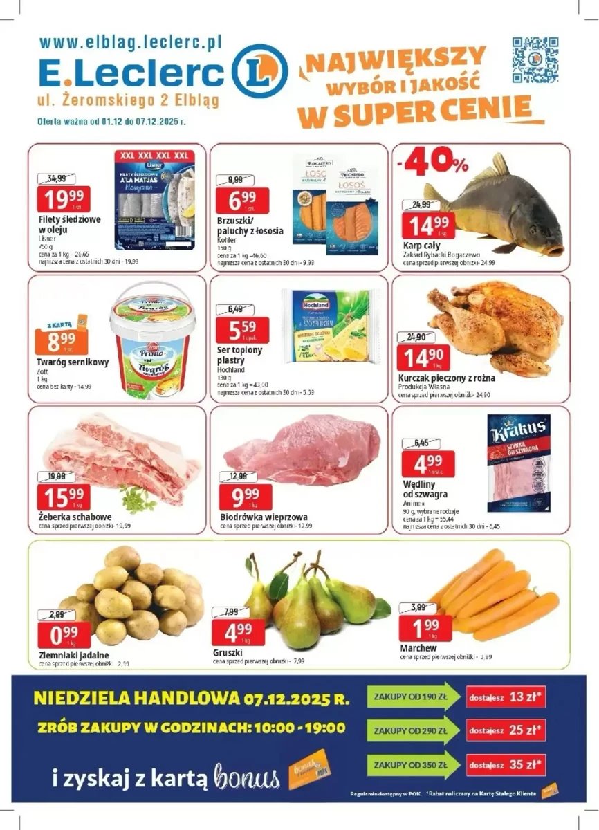 Strona 1 z gazetki E.Leclerc