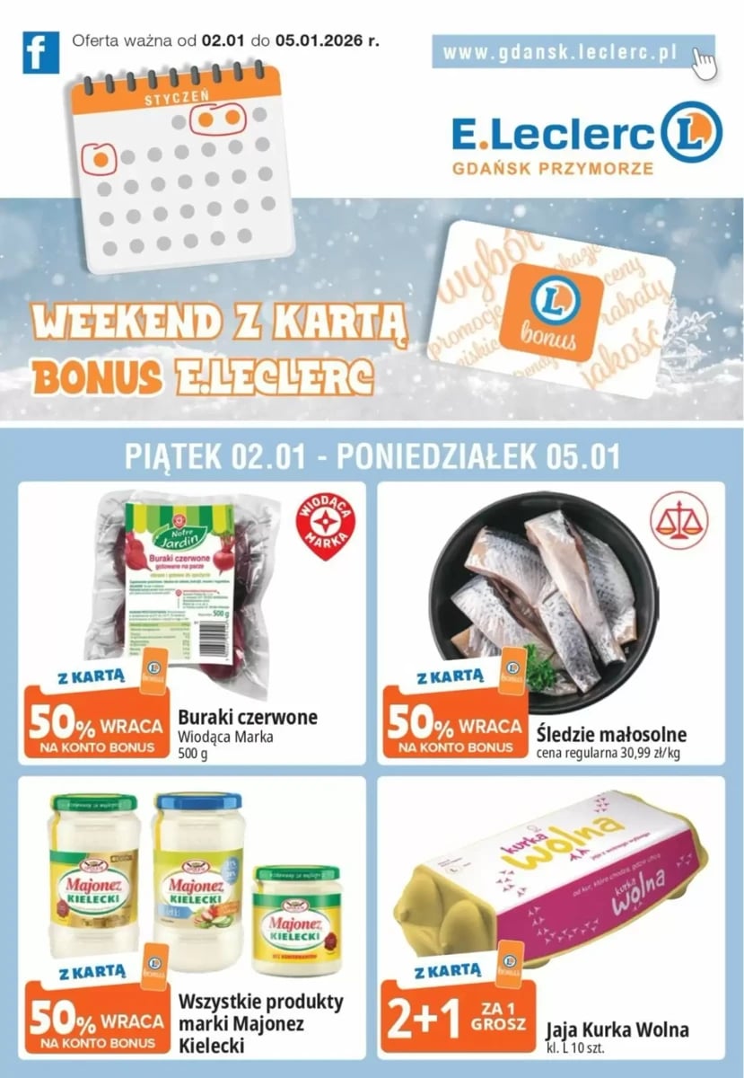 Strona 1 z gazetki E.Leclerc
