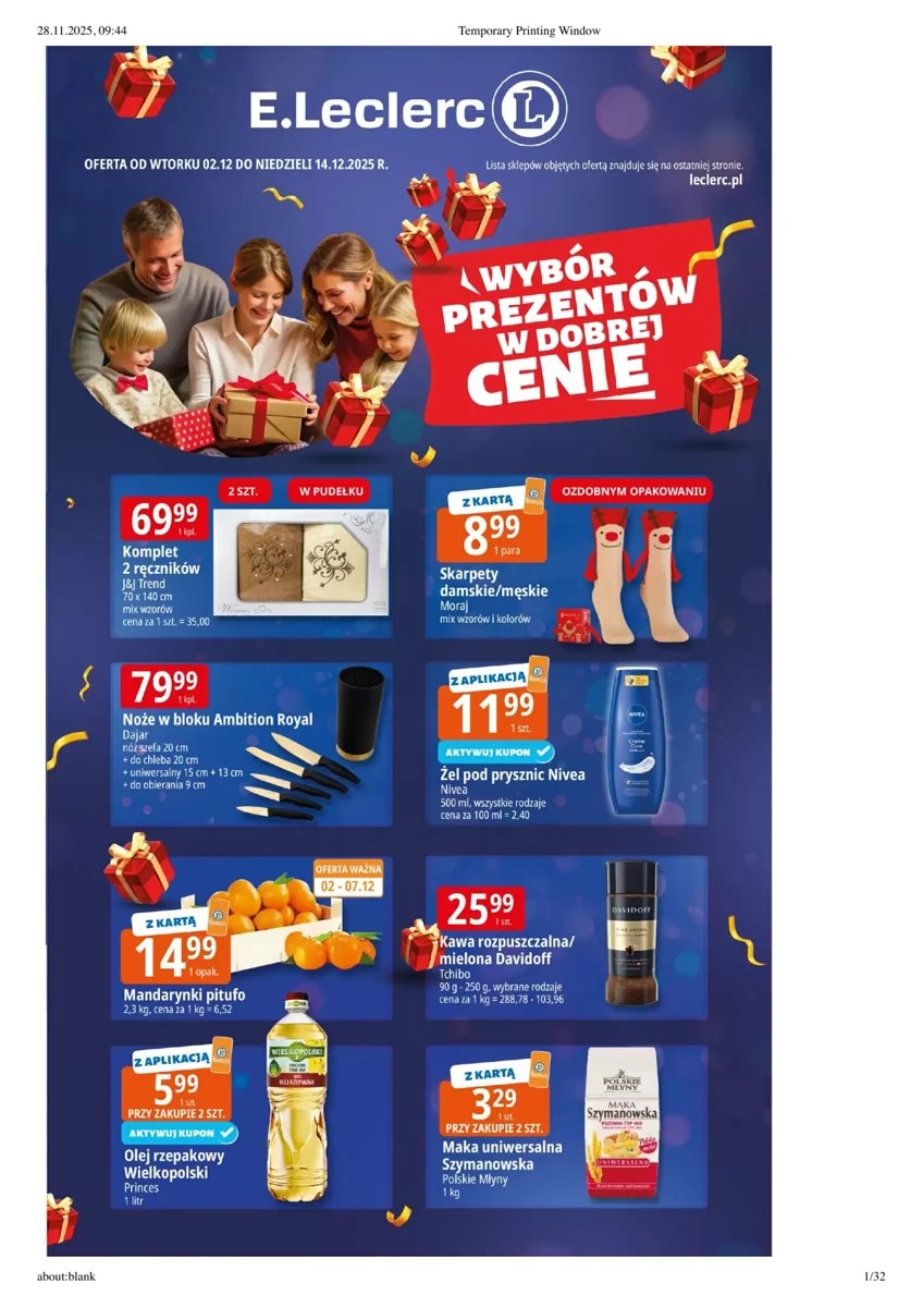 Strona 1 z gazetki E.Leclerc