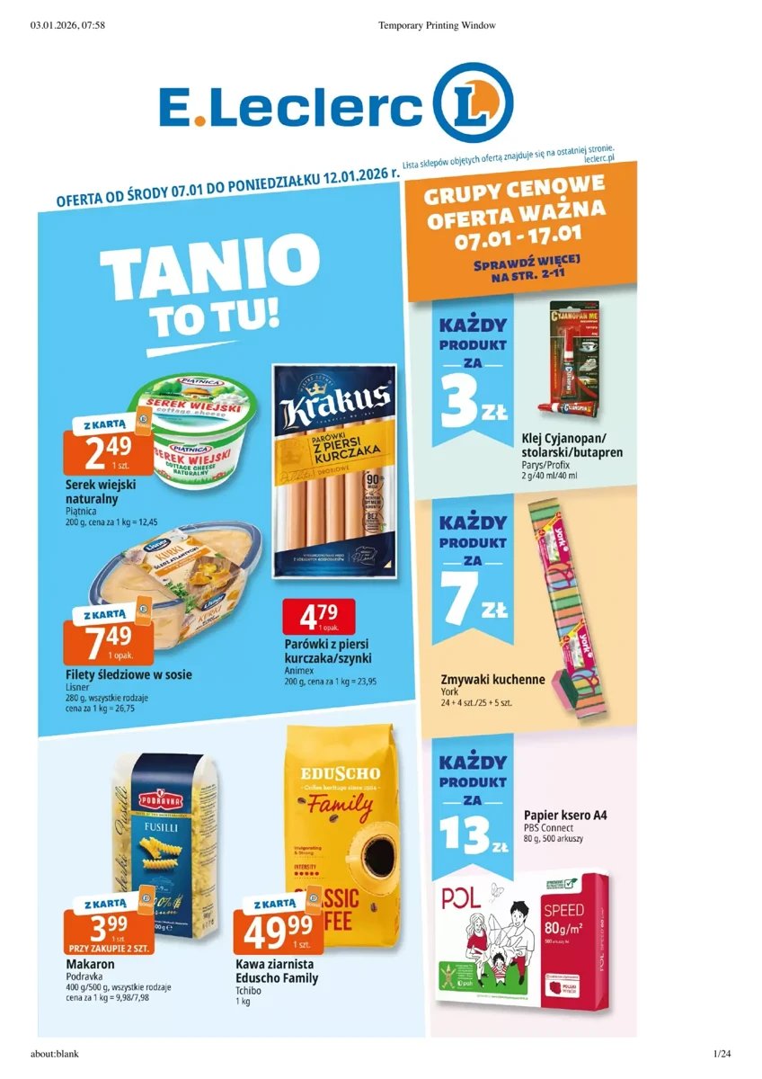 Strona 1 z gazetki E.Leclerc