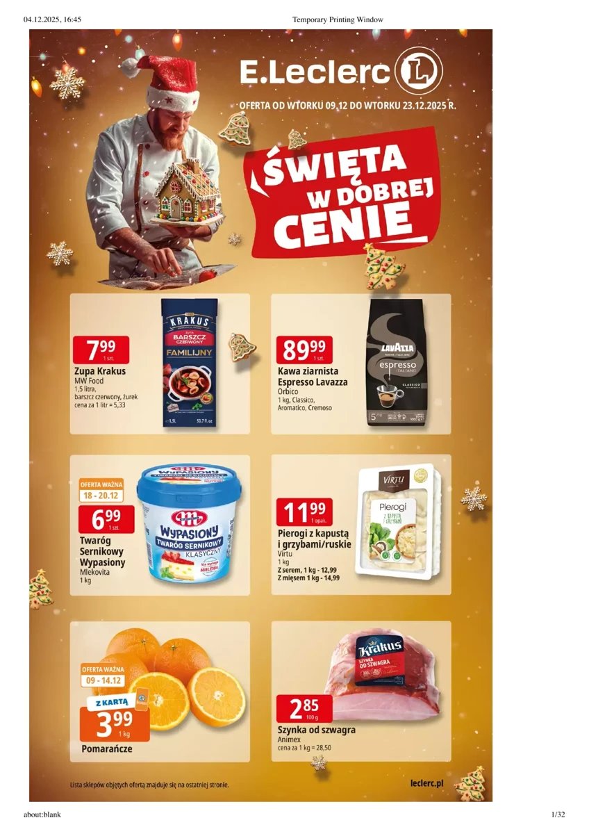 Strona 1 z gazetki E.Leclerc