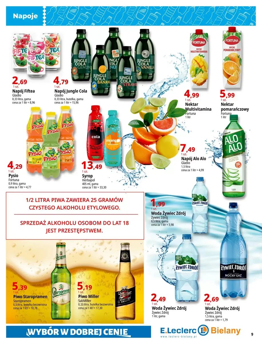 Strona 9 z gazetki E.Leclerc