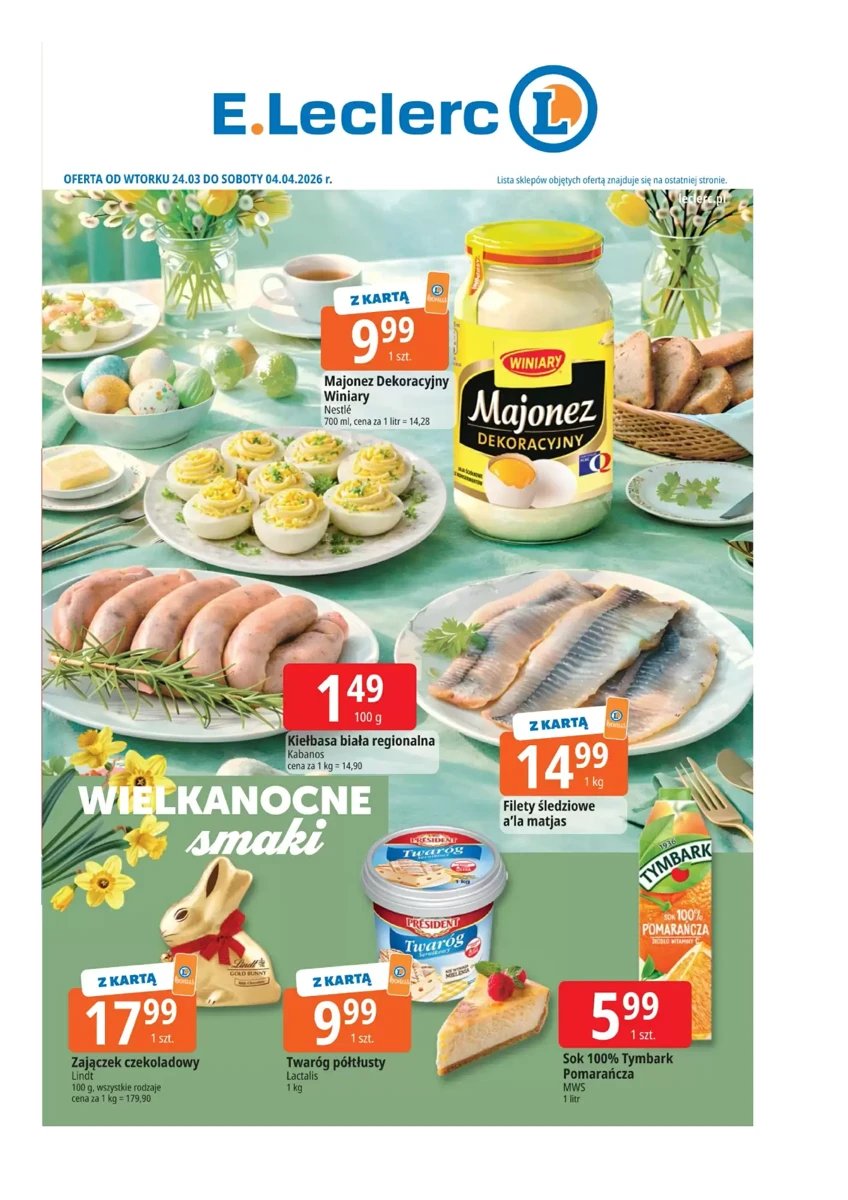 Strona 1 z gazetki E.Leclerc