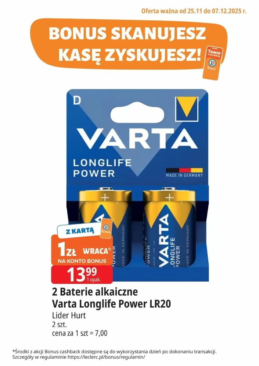 Strona 1 z gazetki E.Leclerc
