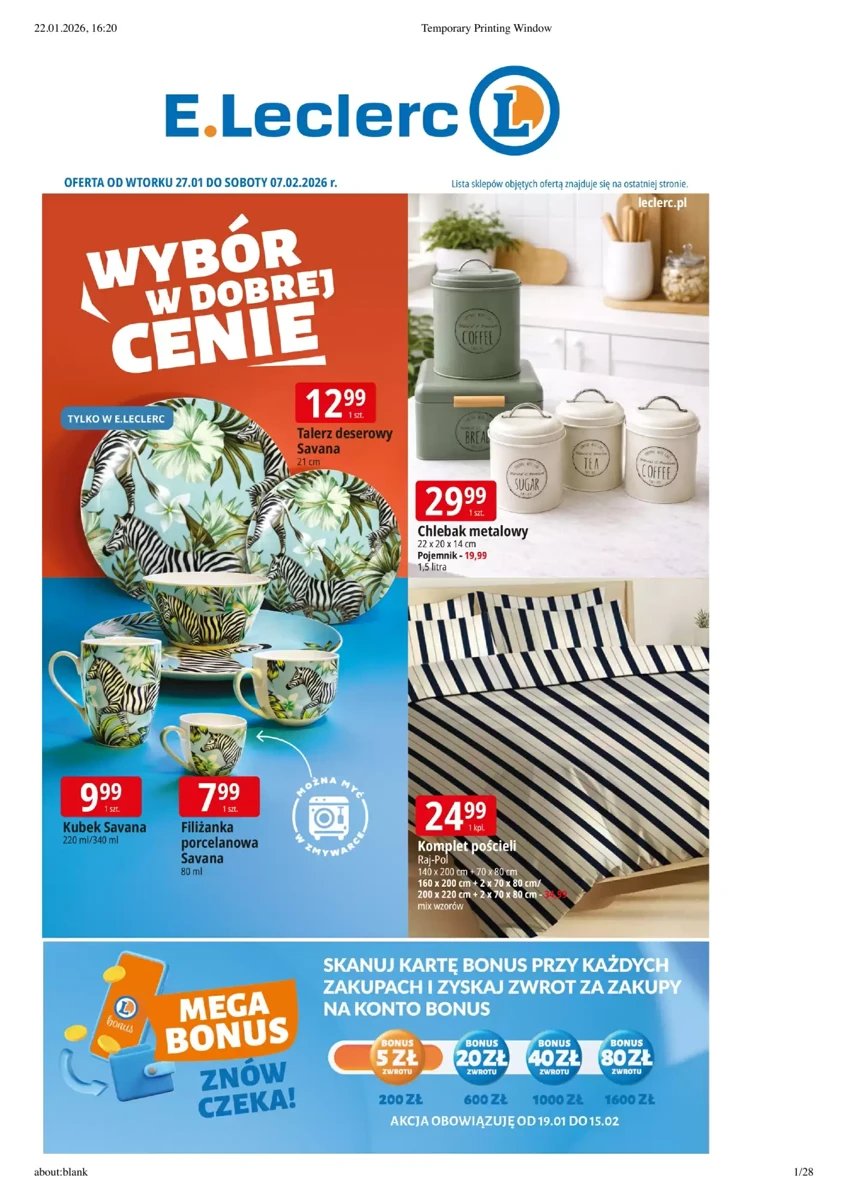 Strona 1 z gazetki E.Leclerc