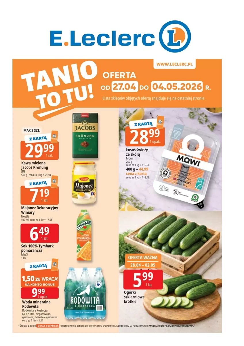 Strona 1 z gazetki E.Leclerc