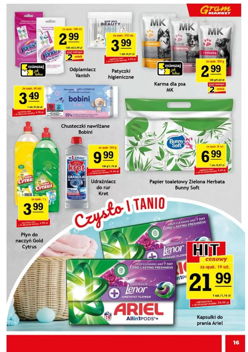 Strona 16 z gazetki Gram Market