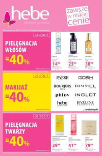 Gazetka Hebe – 22.10.2025 – 06.11.2025