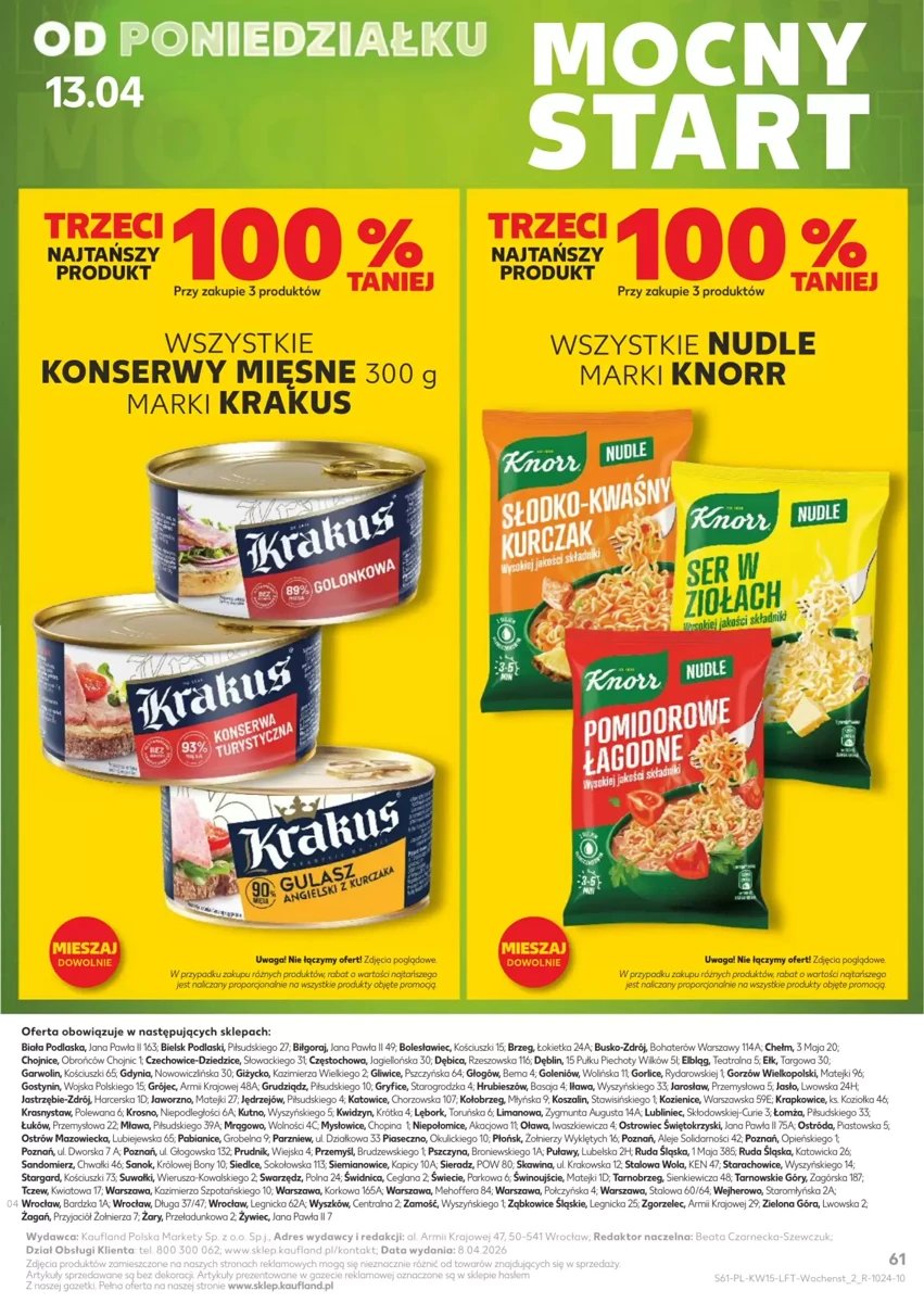 Strona 61 z gazetki Kaufland
