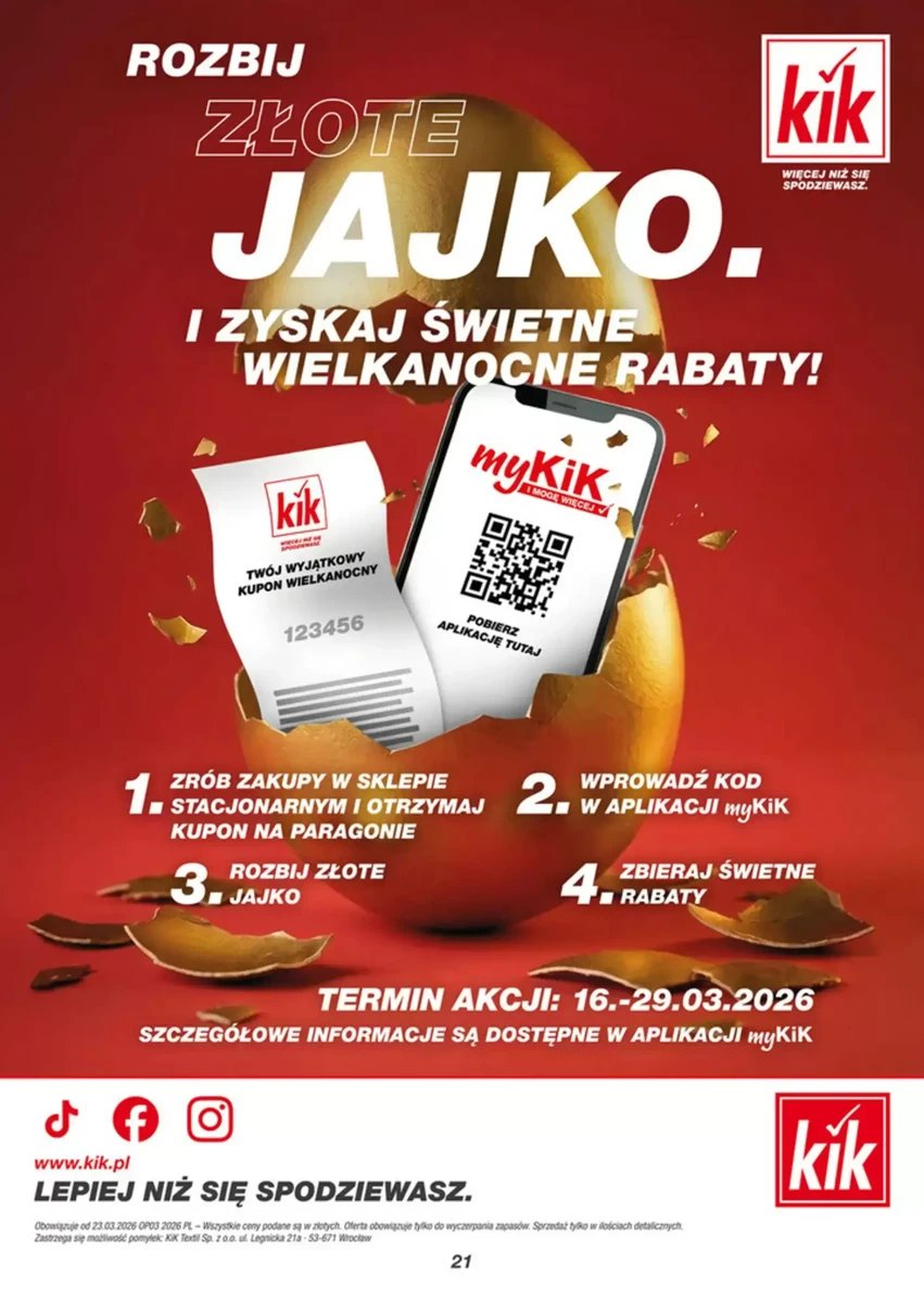 Strona 21 z gazetki Kik