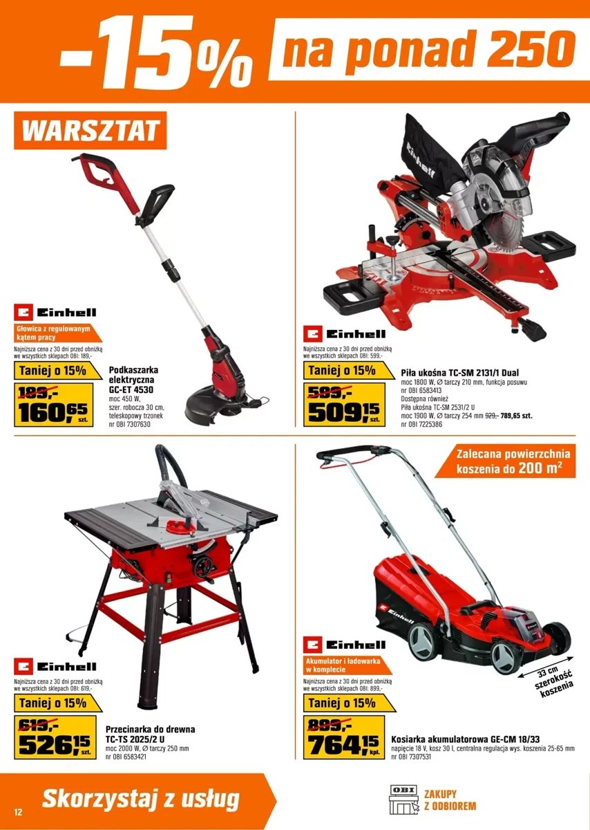 Strona 12 z gazetki Obi