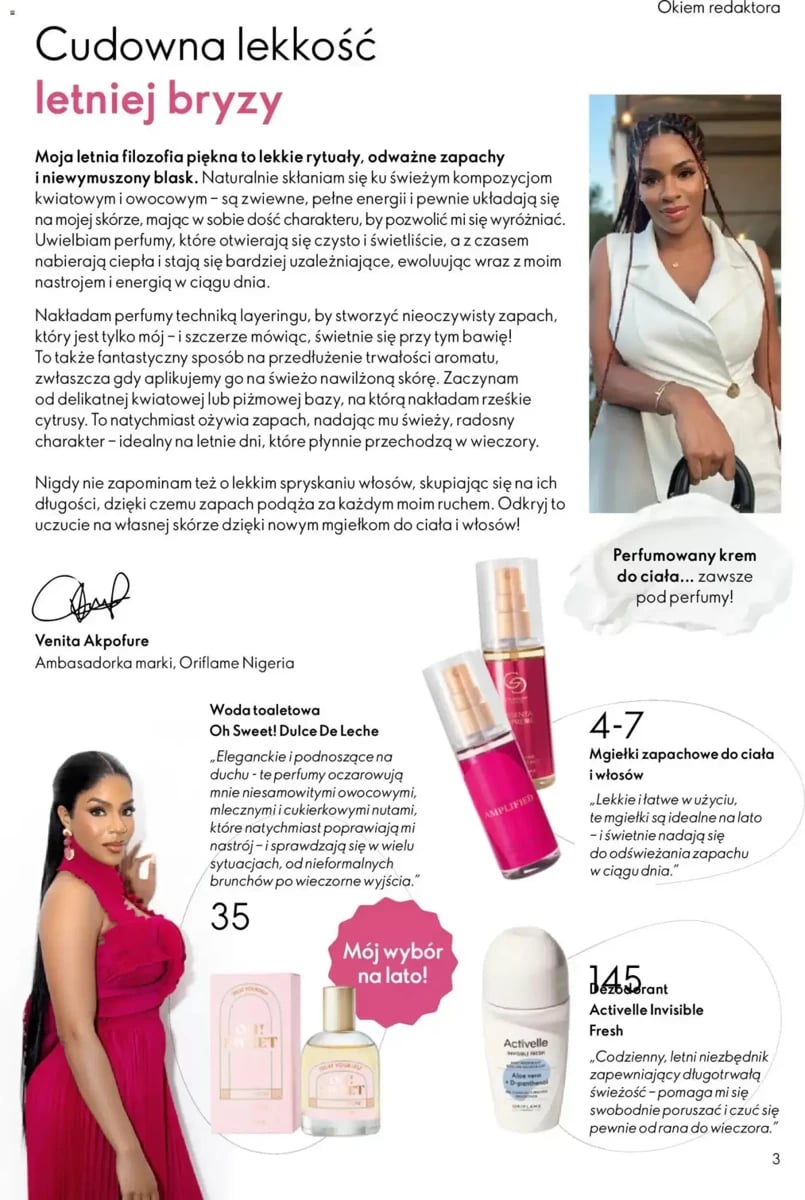 Strona 3 z gazetki Oriflame