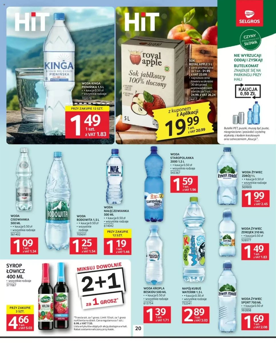 Strona 20 z gazetki Selgros