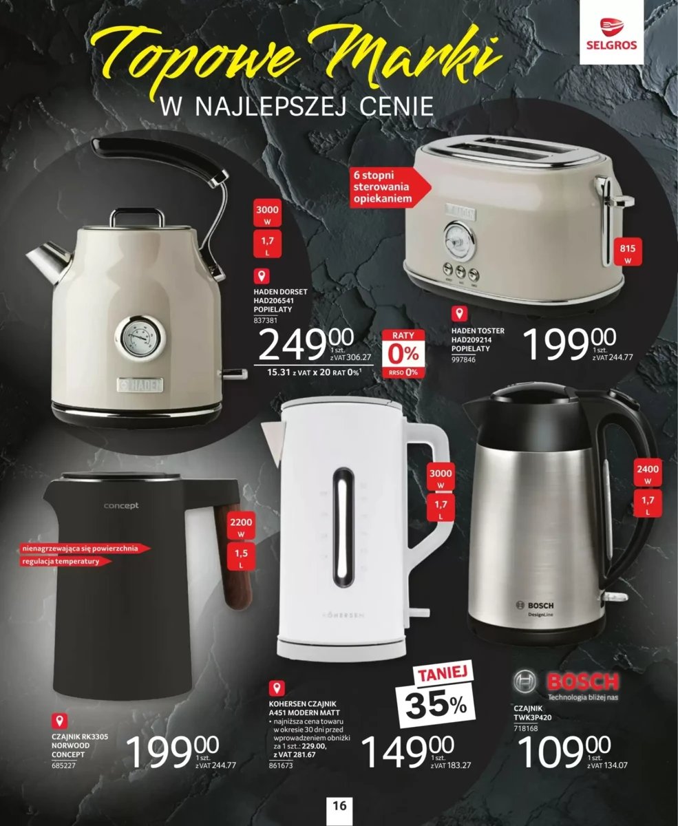 Strona 16 z gazetki Selgros