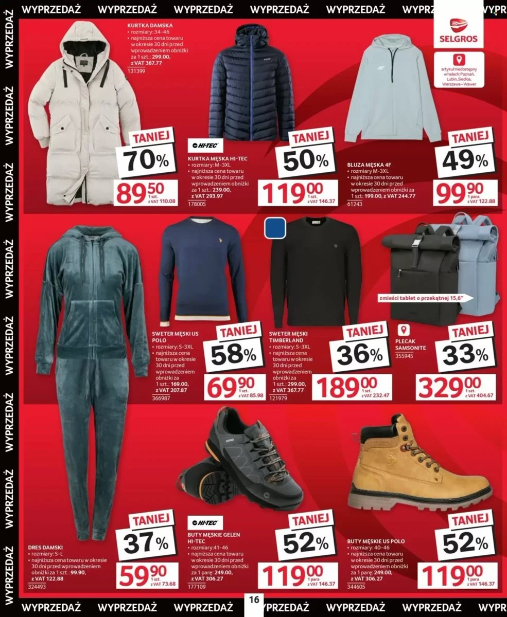 Strona 16 z gazetki Selgros