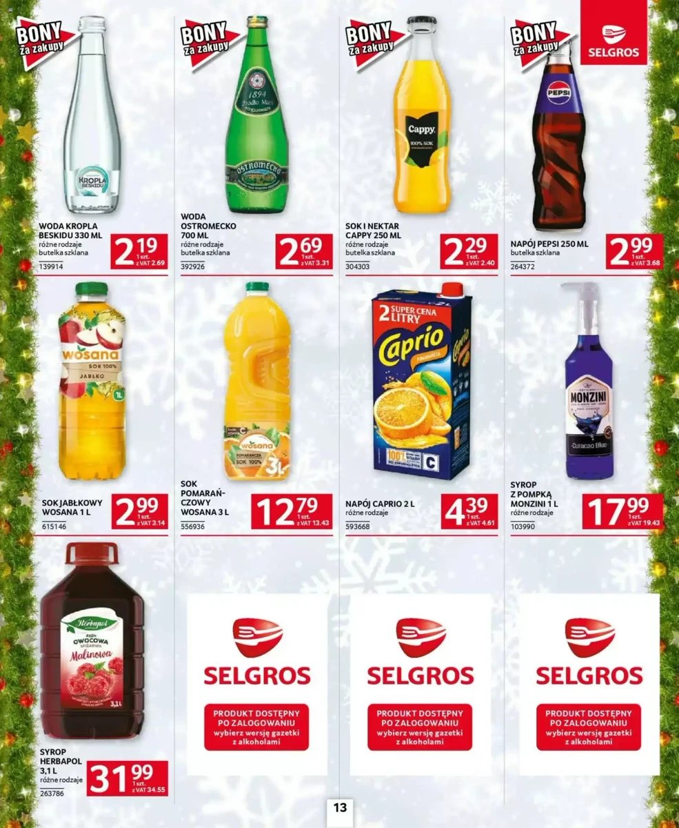 Strona 13 z gazetki Selgros