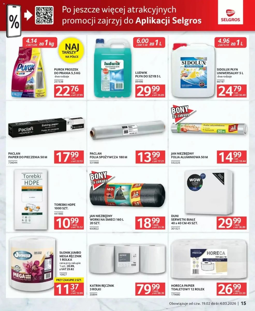 Strona 15 z gazetki Selgros