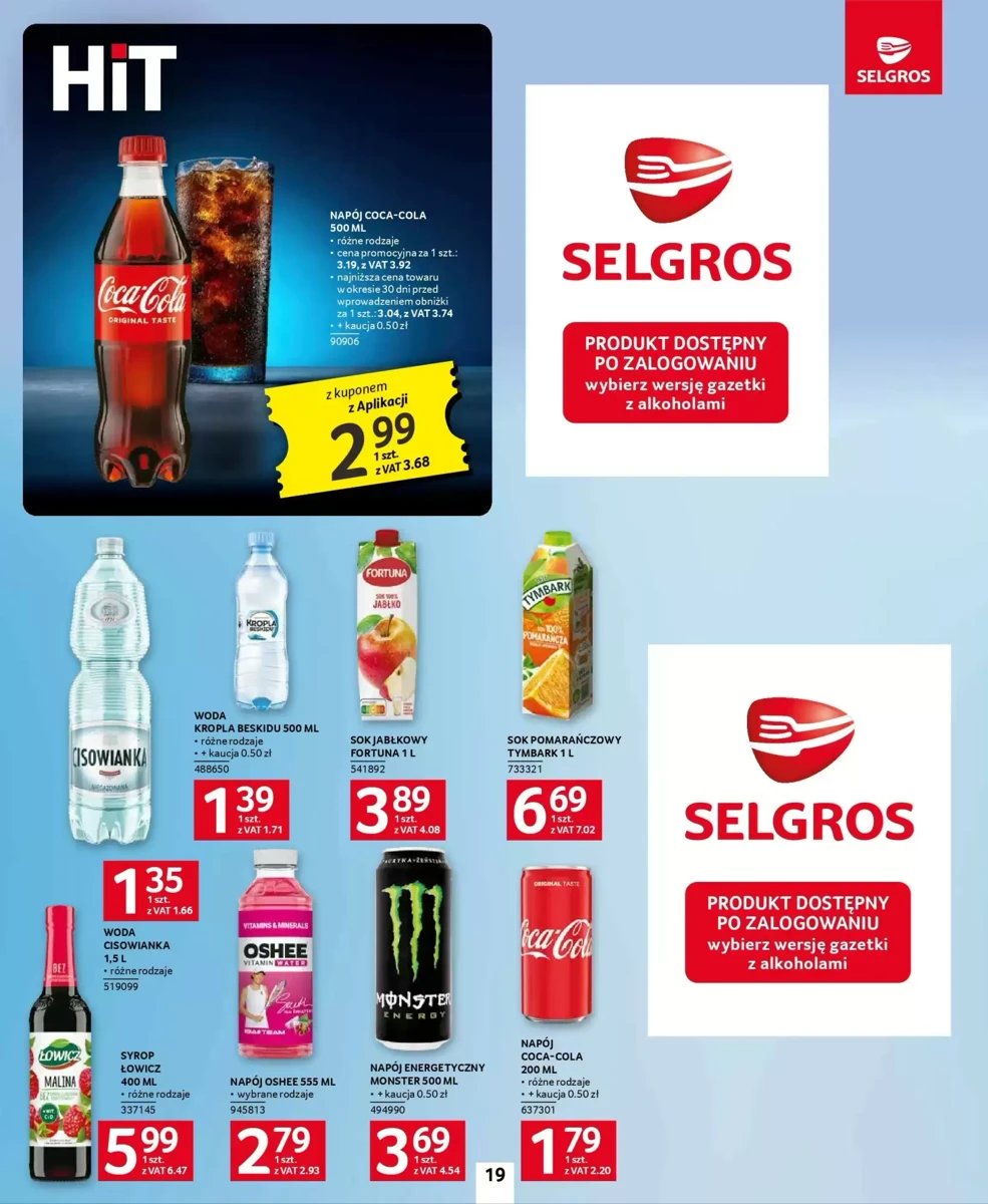 Strona 19 z gazetki Selgros