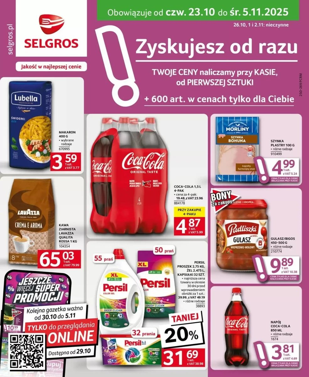 Strona 1 z gazetki Selgros
