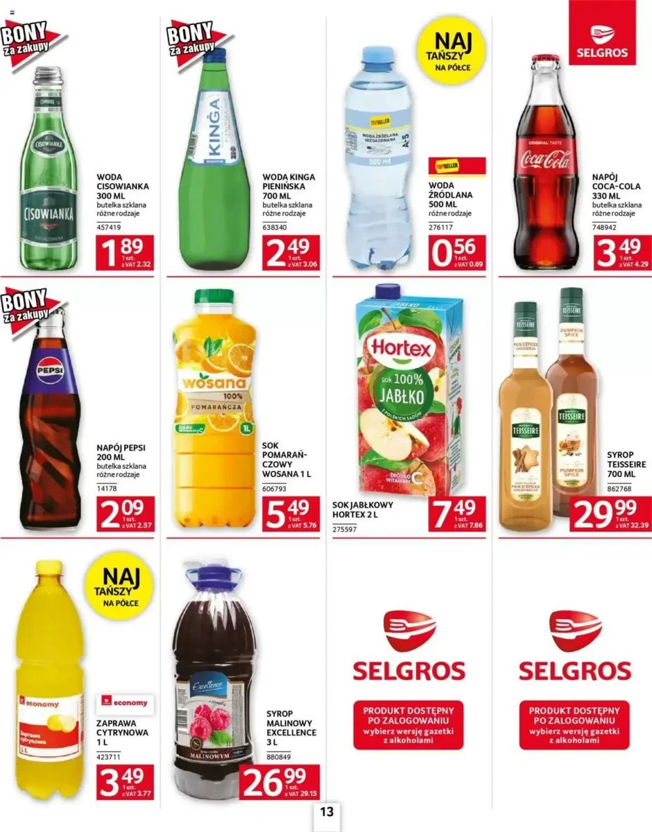 Strona 13 z gazetki Selgros