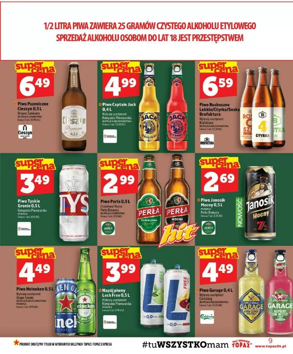Strona 9 z gazetki Topaz
