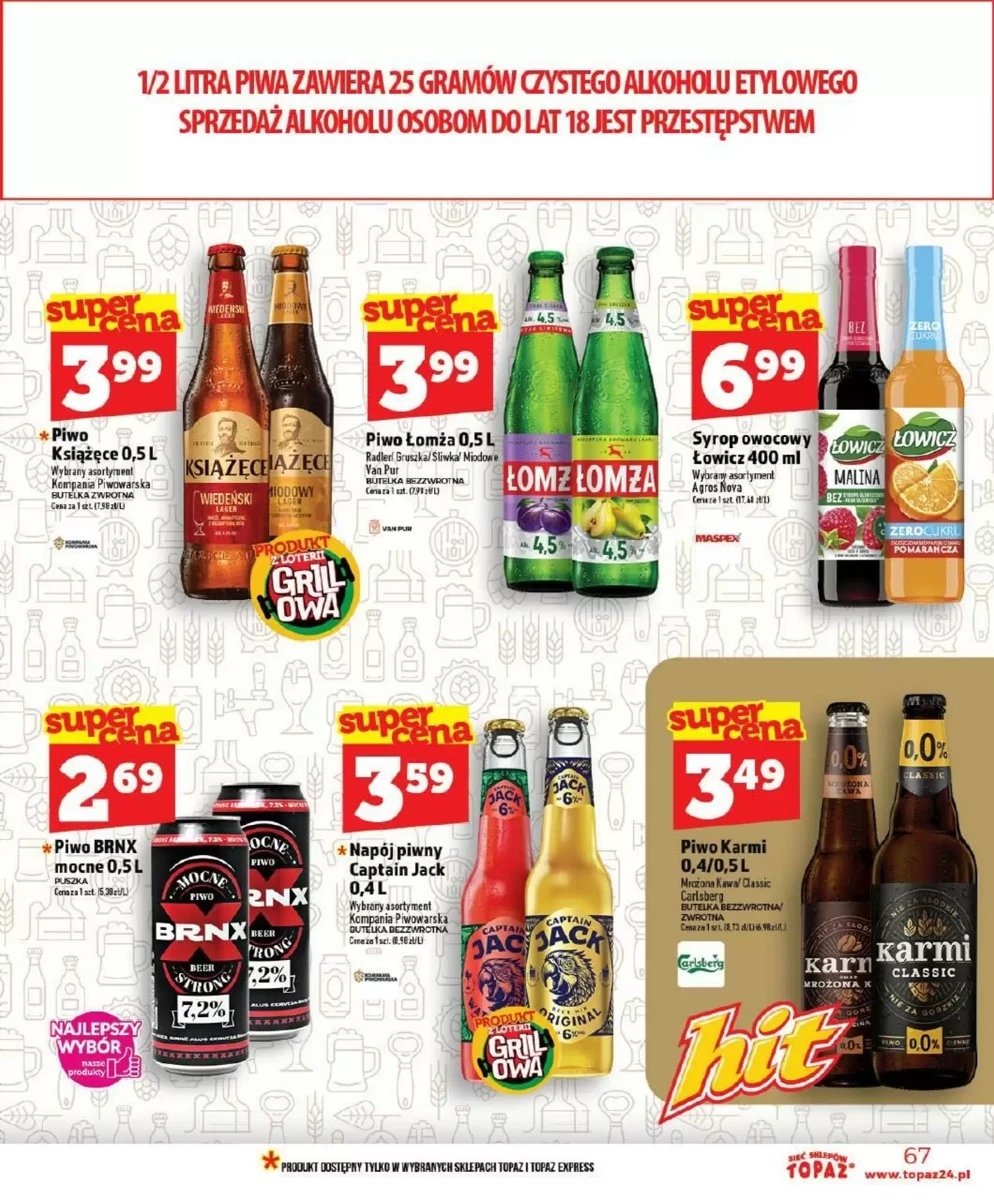 Strona 67 z gazetki Topaz